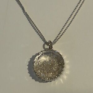 Renee Lewis Diamond  18k Quartz Crystal Shake Necklace